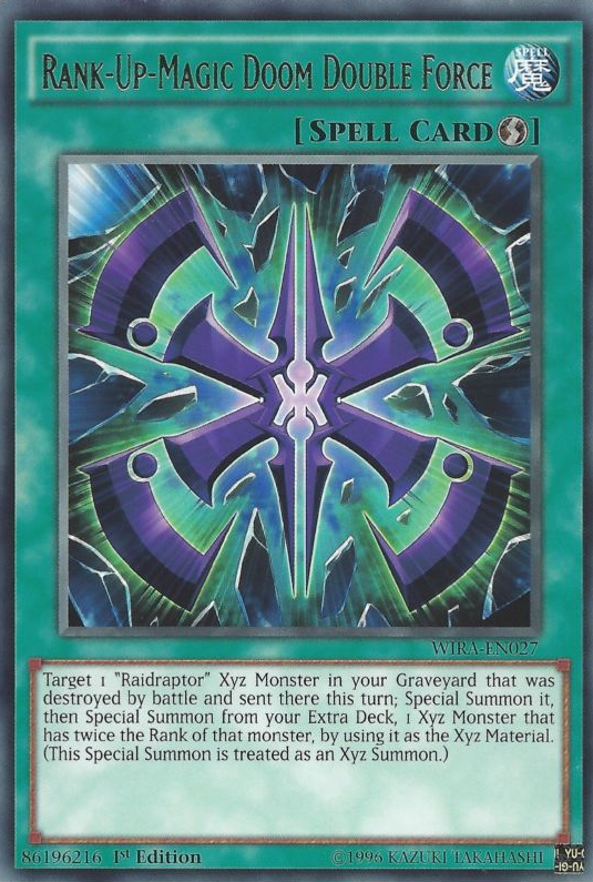 Rank-Up-Magic Doom Double Force [WIRA-EN027] Rare Yu-Gi-Oh!