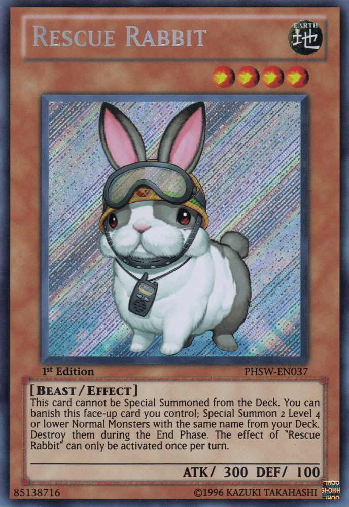 Rescue Rabbit [PHSW-EN037] Secret Rare Yu-Gi-Oh!