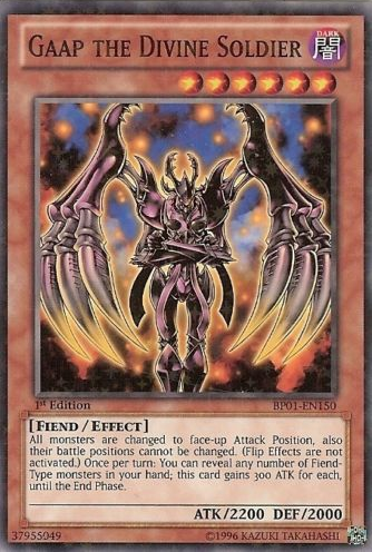 Gaap the Divine Soldier [BP01-EN150] Starfoil Rare Yu-Gi-Oh!