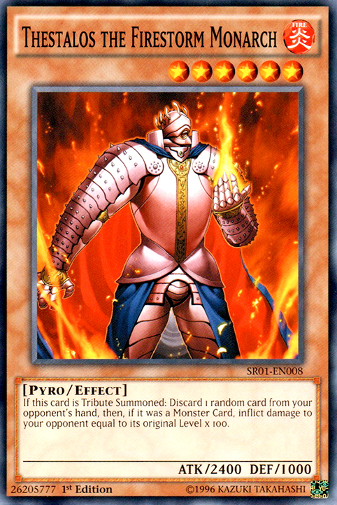Thestalos the Firestorm Monarch [SR01-EN008] Common Yu-Gi-Oh!