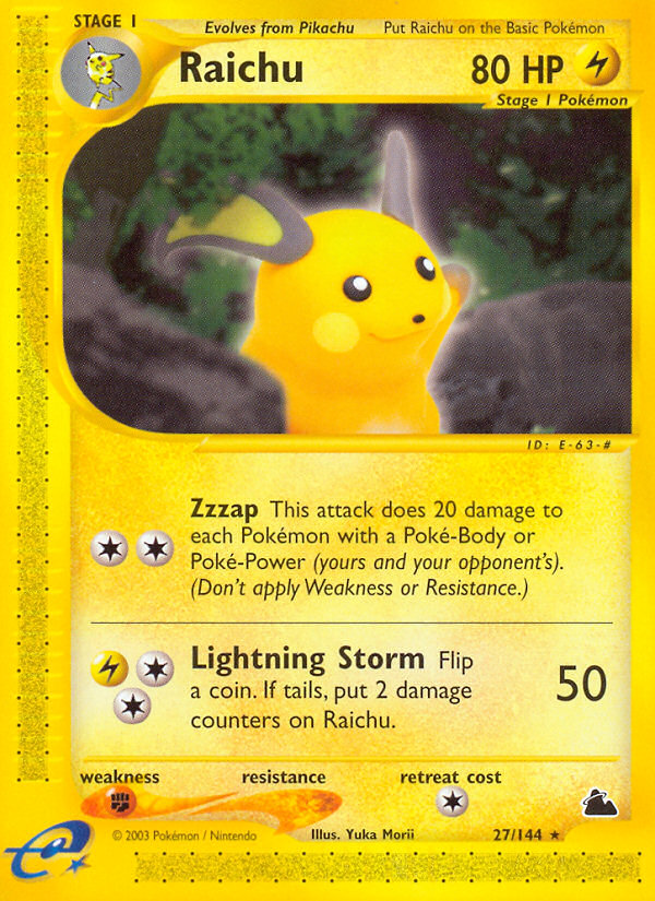 Raichu (27/144) [Skyridge] Pokémon
