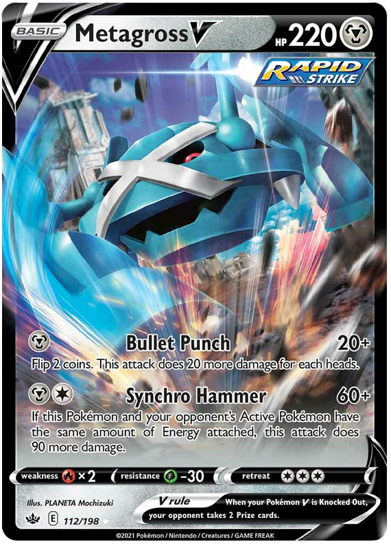 Metagross V (112/198) [Sword & Shield: Chilling Reign] Pokémon