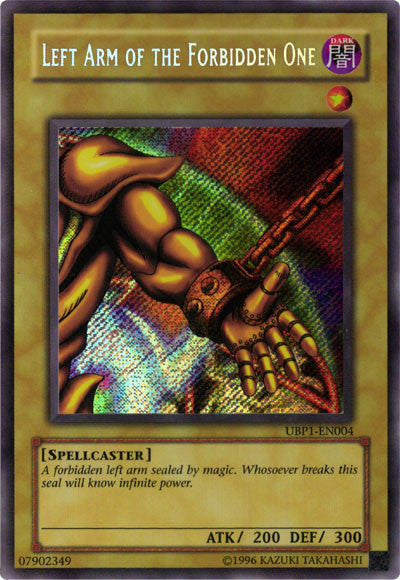 Left Arm of the Forbidden One [UBP1-EN004] Secret Rare Yu-Gi-Oh!