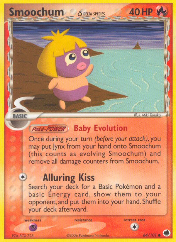 Smoochum (64/101) (Delta Species) [EX: Dragon Frontiers] Pokémon