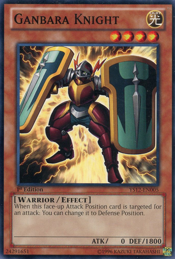 Ganbara Knight [YS12-EN005] Common Yu-Gi-Oh!