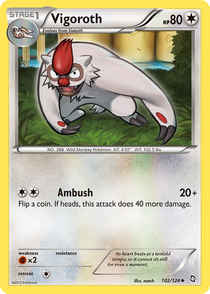 Vigoroth (102/124) [Black & White: Dragons Exalted] Pokémon