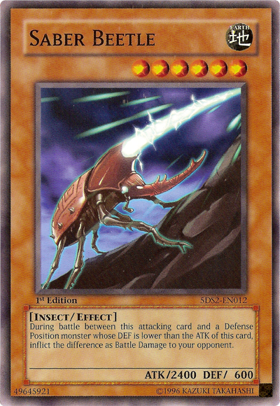 Saber Beetle [5DS2-EN012] Common Yu-Gi-Oh!
