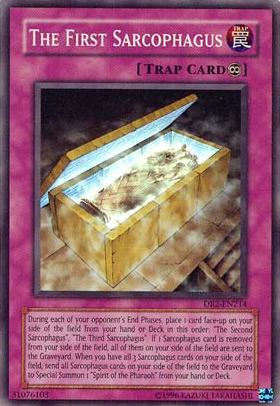 The First Sarcophagus [DR2-EN214] Super Rare Yu-Gi-Oh!
