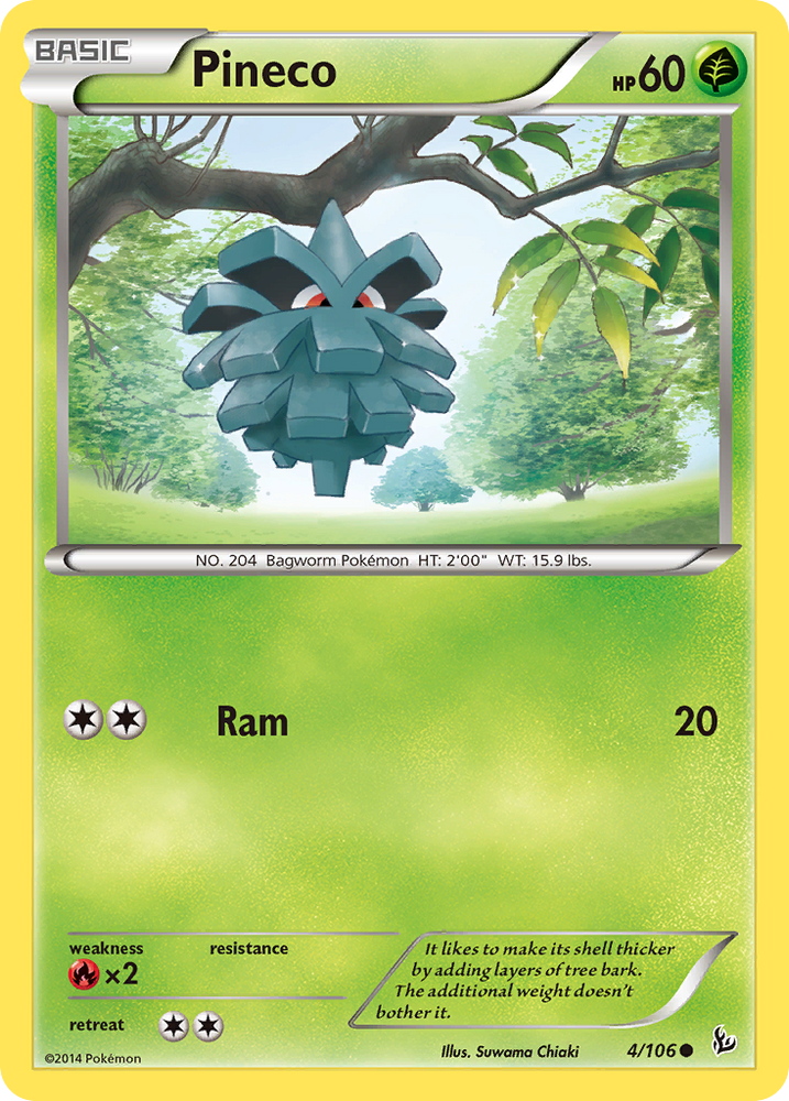 Pineco (4/106) [XY: Flashfire] Pokémon