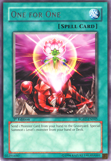 One for One [RGBT-EN045] Rare Yu-Gi-Oh!