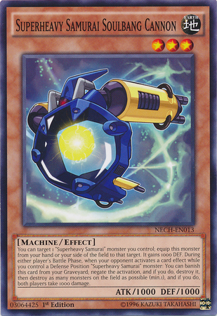 Superheavy Samurai Soulbang Cannon [NECH-EN013] Common Yu-Gi-Oh!