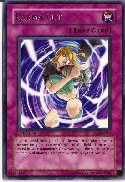 Karma Cut [SOI-EN053] Rare Yu-Gi-Oh!