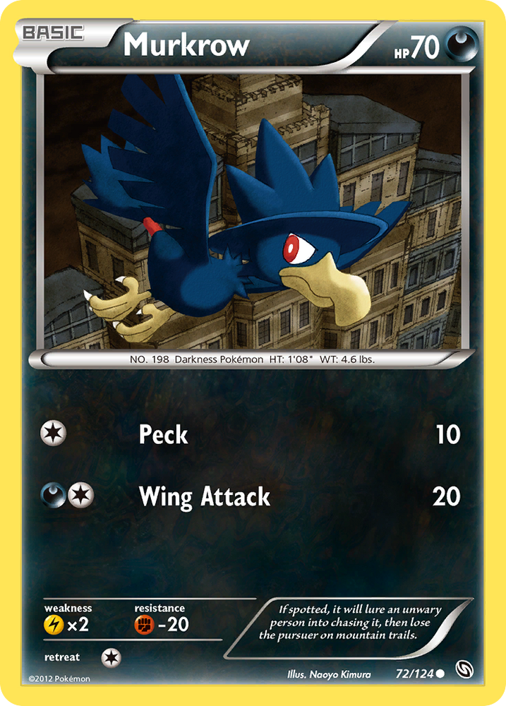 Murkrow (72/124) [Black & White: Dragons Exalted] Pokémon