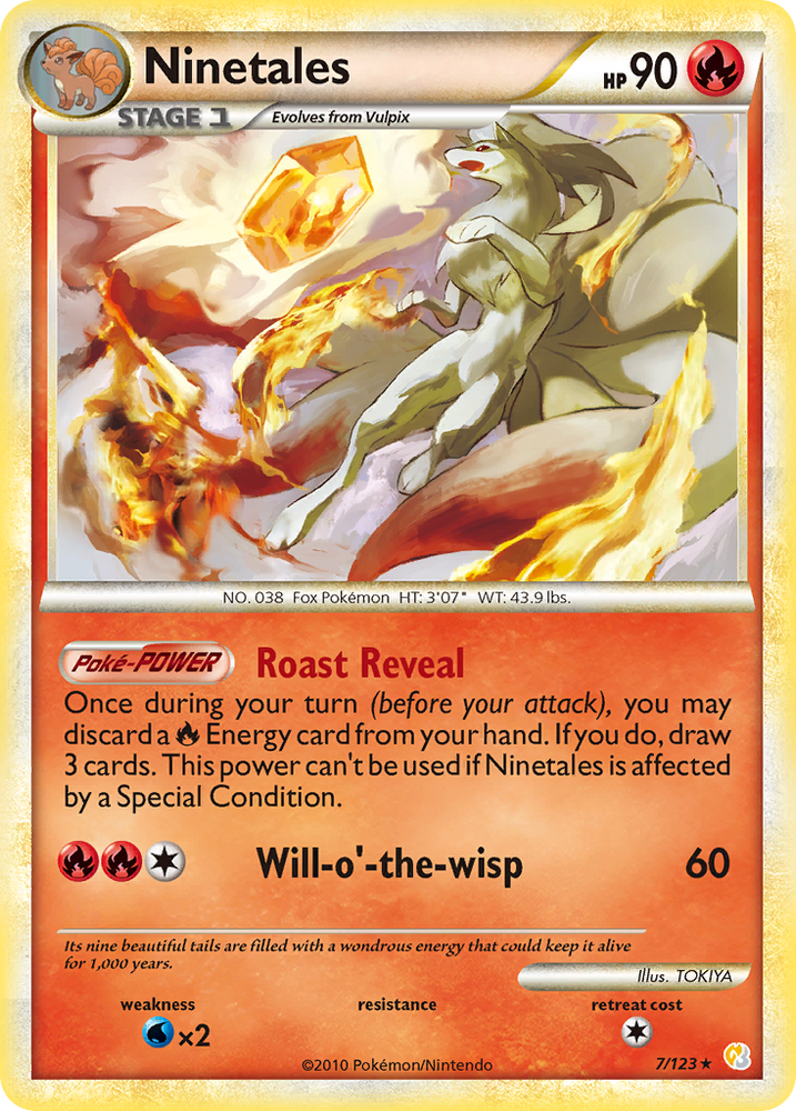 Ninetales (7/123) [HeartGold & SoulSilver: Base Set] Pokémon