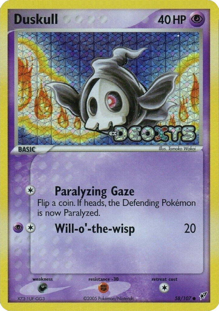 Duskull (58/107) (Stamped) [EX: Deoxys] Pokémon