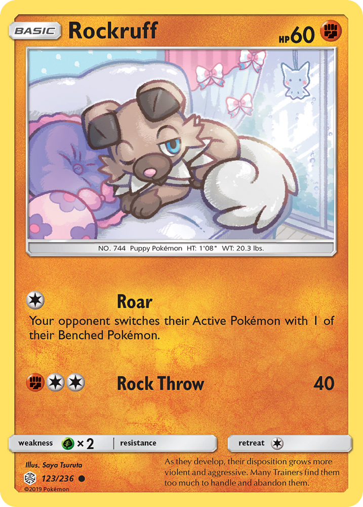 Rockruff (123/236) [Sun & Moon: Cosmic Eclipse] Pokémon