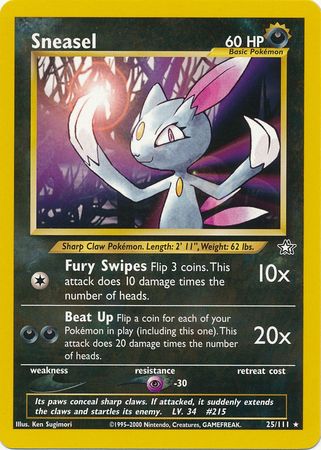Sneasel (25/111) [Neo Genesis Unlimited] Pokémon