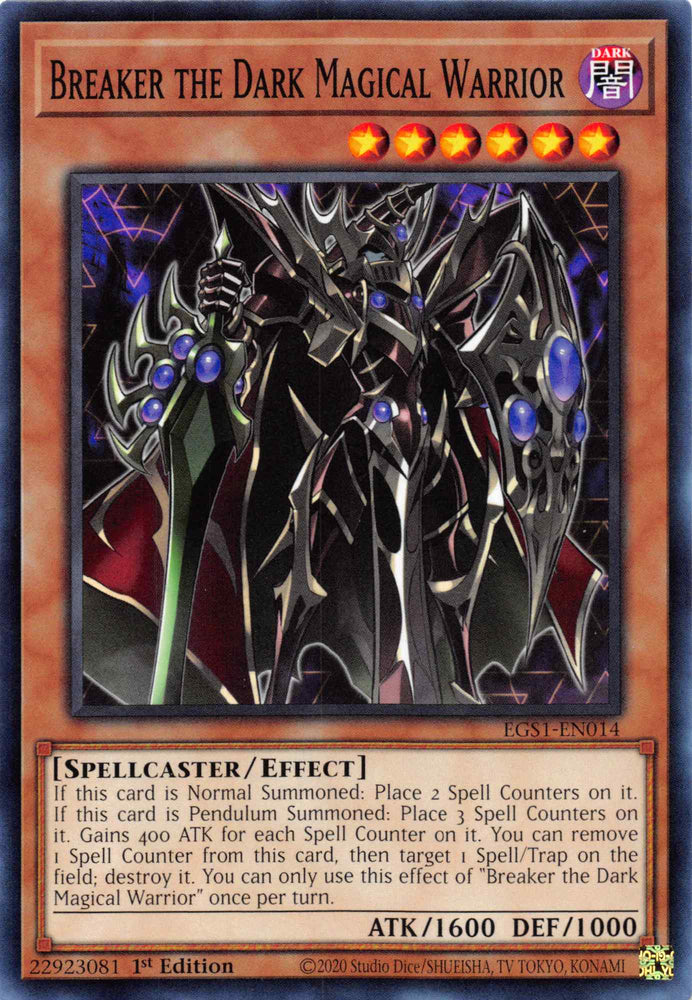 Breaker the Dark Magical Warrior [EGS1-EN014] Common Yu-Gi-Oh!