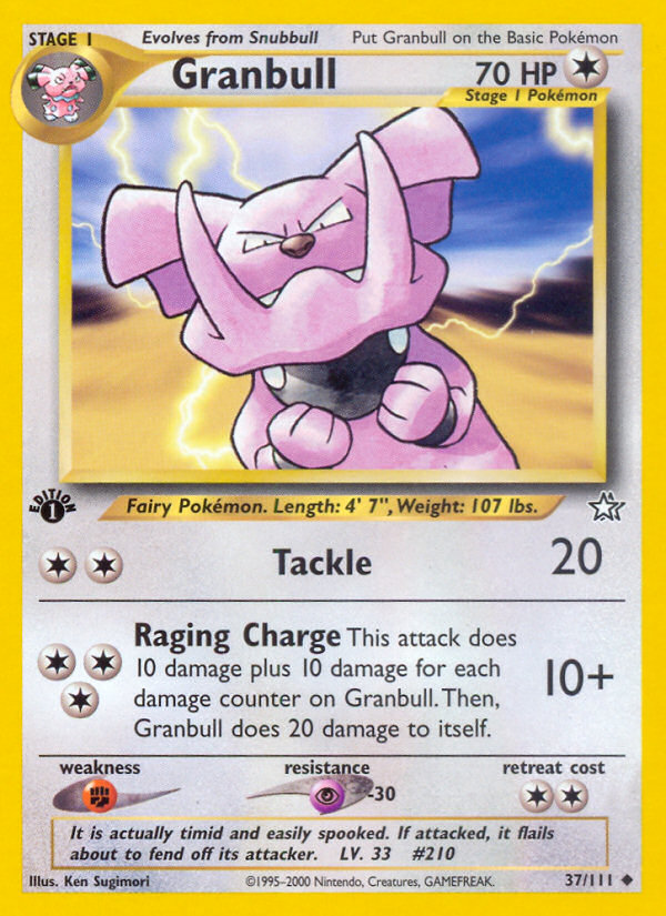 Granbull (37/111) [Neo Genesis 1st Edition] Pokémon