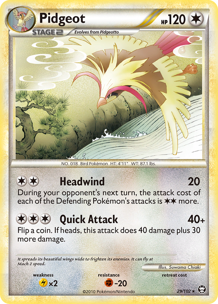 Pidgeot (29/102) [HeartGold & SoulSilver: Triumphant] Pokémon