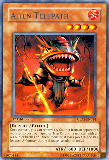Alien Telepath [GLAS-EN034] Rare Yu-Gi-Oh!