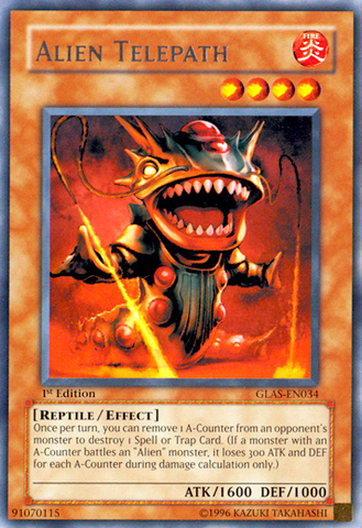 Alien Telepath [GLAS-EN034] Rare Yu-Gi-Oh!