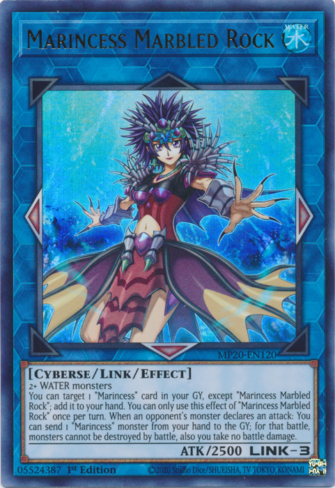 Marincess Marbled Rock [MP20-EN120] Ultra Rare Yu-Gi-Oh!