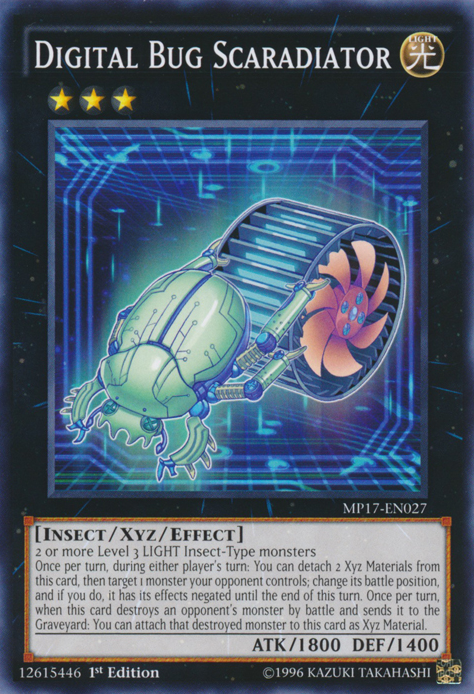 Digital Bug Scaradiator [MP17-EN027] Common Yu-Gi-Oh!