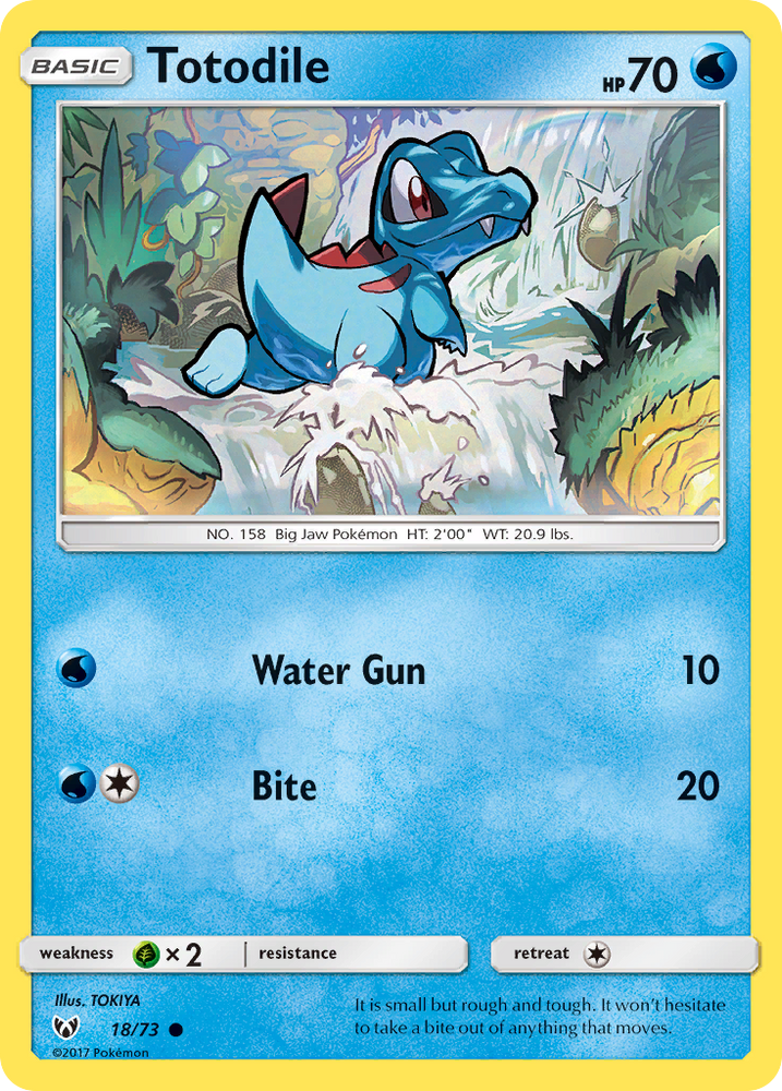 Totodile (18/73) [Sun & Moon: Shining Legends] Pokémon