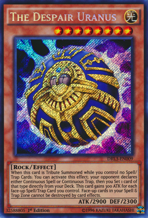 The Despair Uranus [DRL3-EN009] Secret Rare Yu-Gi-Oh!