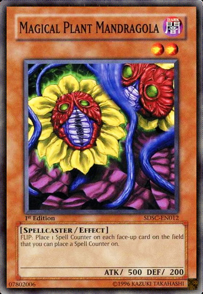 Magical Plant Mandragola [SDSC-EN012] Common Yu-Gi-Oh!