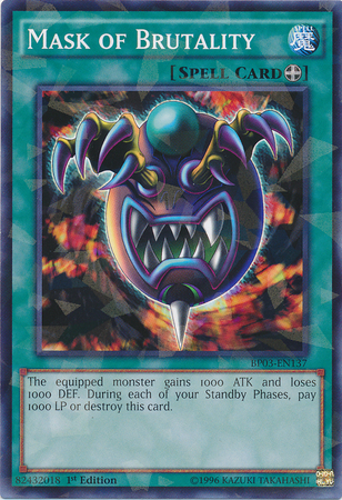 Mask of Brutality [BP03-EN137] Shatterfoil Rare Yu-Gi-Oh!