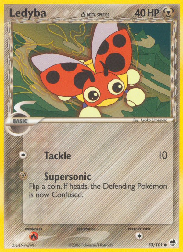 Ledyba (53/101) (Delta Species) [EX: Dragon Frontiers] Pokémon