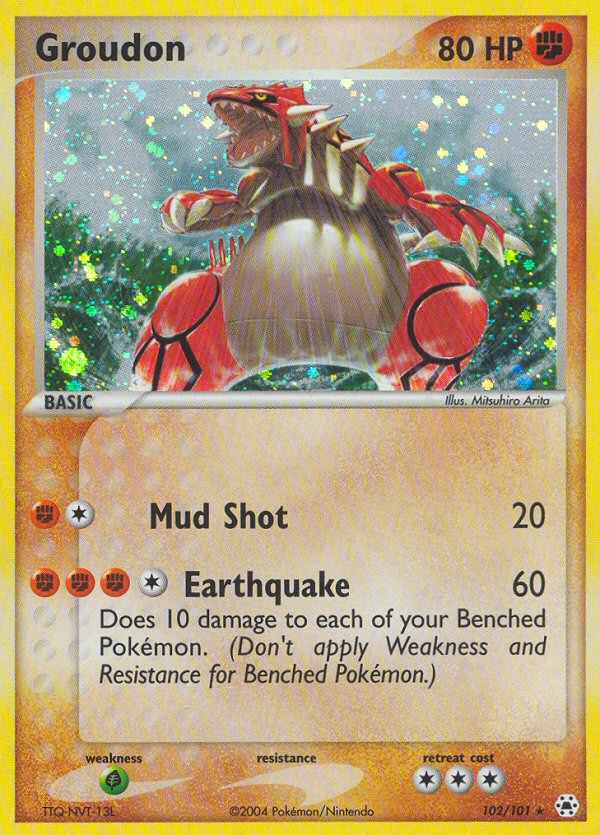 Groudon (102/101) [EX: Hidden Legends] Pokémon