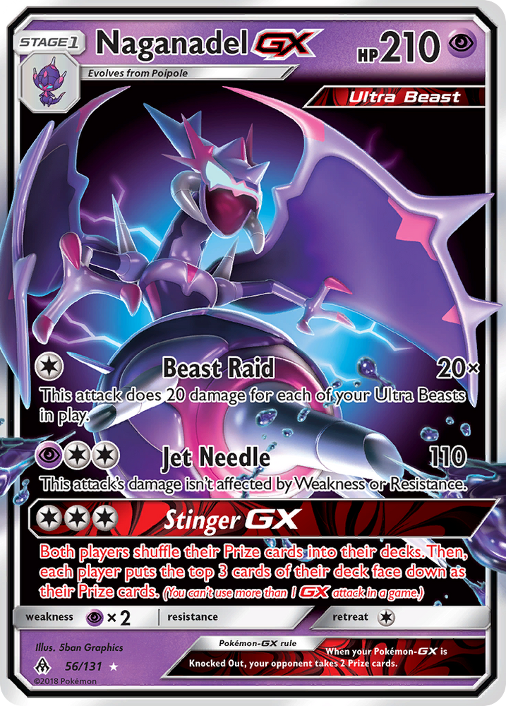 Naganadel GX (56/131) [Sun & Moon: Forbidden Light] Pokémon