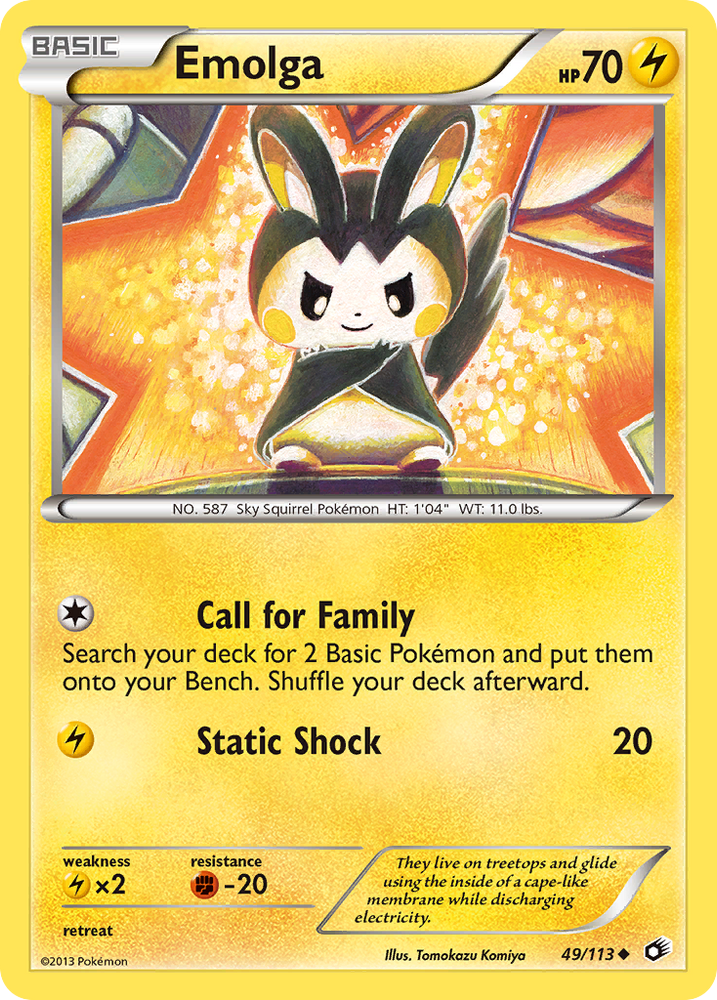Emolga (49/113) [Black & White: Legendary Treasures] Pokémon