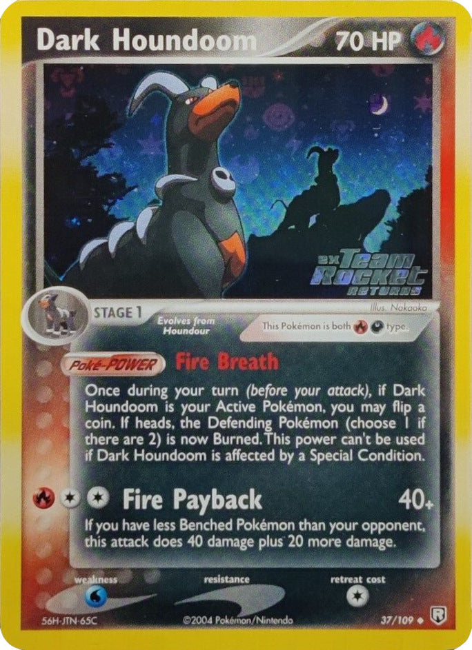 Dark Houndoom (37/109) (Stamped) [EX: Team Rocket Returns] Pokémon