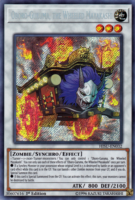 Oboro-Guruma, the Wheeled Mayakashi [HISU-EN032] Secret Rare Yu-Gi-Oh!