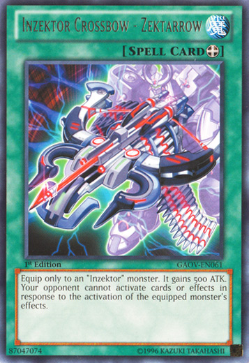 Inzektor Crossbow - Zektarrow [GAOV-EN061] Rare Yu-Gi-Oh!