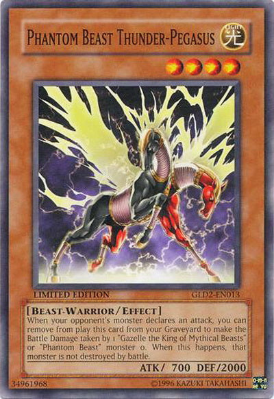 Phantom Beast Thunder-Pegasus [GLD2-EN013] Common Yu-Gi-Oh!