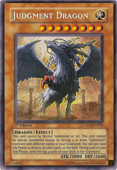 Judgment Dragon [LODT-EN026] Secret Rare Yu-Gi-Oh!
