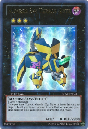 Number 34: Terror-Byte [GENF-EN041] Ultra Rare Yu-Gi-Oh!
