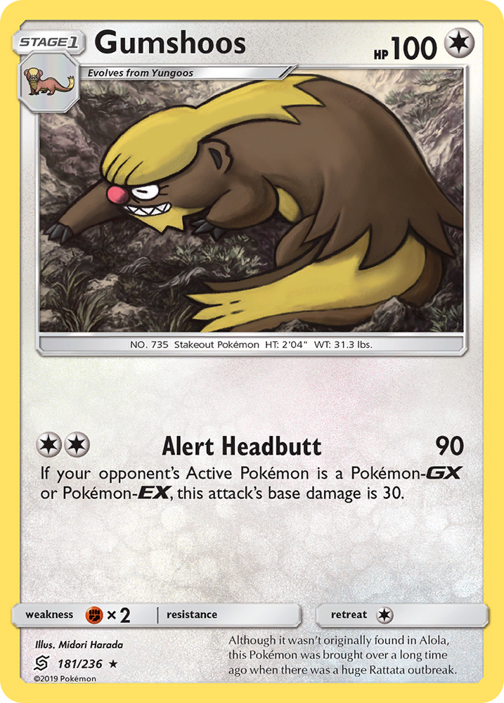 Gumshoos (181/236) [Sun & Moon: Unified Minds] Pokémon