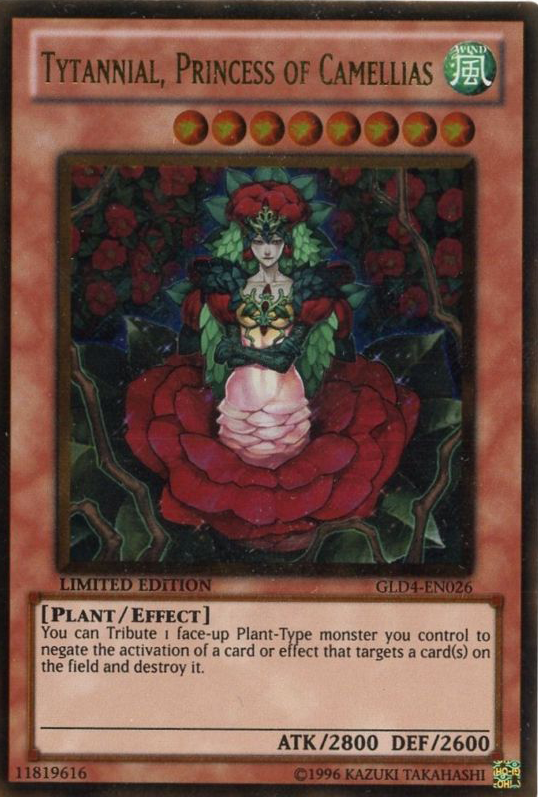 Tytannial, Princess of Camellias [GLD4-EN026] Gold Rare Yu-Gi-Oh!