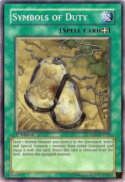 Symbols of Duty [5DS1-EN030] Common Yu-Gi-Oh!