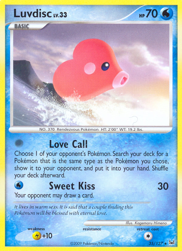 Luvdisc (35/127) [Platinum: Base Set] Pokémon