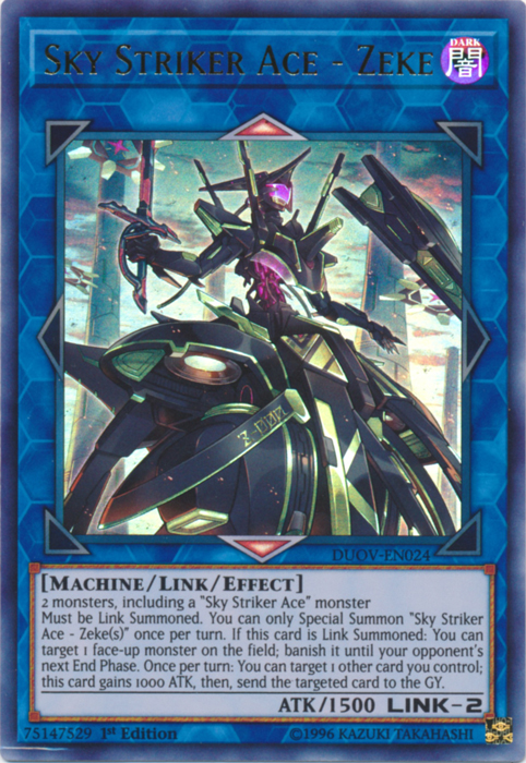 Sky Striker Ace - Zeke [DUOV-EN024] Ultra Rare Yu-Gi-Oh!