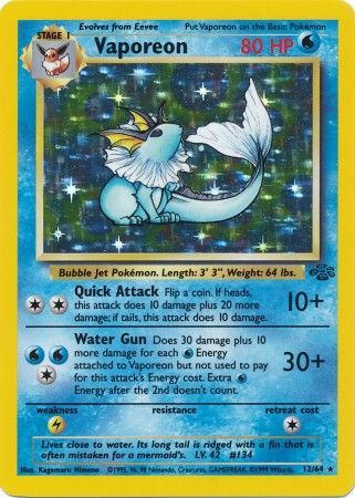 Vaporeon (12/64) [Jungle Unlimited] Pokémon