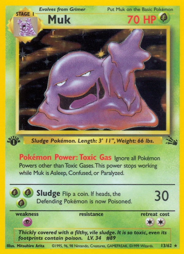 Muk (13/62) [Fossil 1st Edition] Pokémon