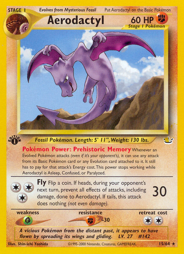 Aerodactyl (15/64) [Neo Revelation 1st Edition] Pokémon